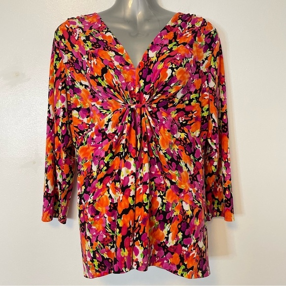 CHAUS V Neck Blouse Size L - Picture 7 of 13